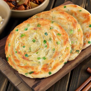 WENXIANGZAN | Savory Crispy Scallion Pancake Half-processed
