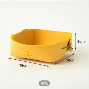 Creative Felt Key Small Items Storage Basket Entrance Hall Tabletop Trays Furniture Felt Cloth Storage Organizer Box Tray