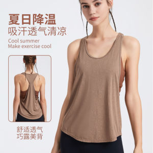 YueJi Sport Vest Women Loose Sleeveless Soft Summer Workout Yoga Tank Tops