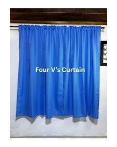 Non-Ring Window 6ft to 8ft height US Katrina Fabric Plain Curtain Makapal