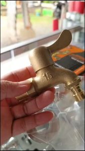 Kran kuningan wilmer 1/2 inch / keran air full kuningan / keran engkol merek wilmer