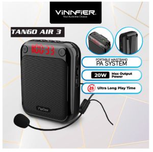 Vinnfier Tango Air 3 Portable Waistband PA System Sound Record for Teacher Tourist Guide Trainer Host