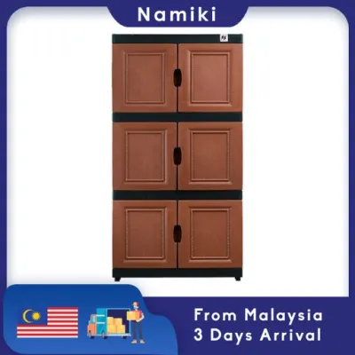 Namiki 3 Tiers Plastic Storage Shelf Storage Cabinet
