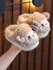BENBENZHU | Thick Fleece Non-slip Children Slippers