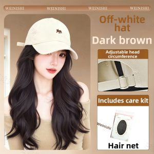 Wig Hat Integration Curl Large Waves Voluminous Full Cap 2025 New Style