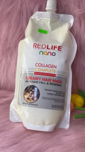 Hấp dầu phục hồi tóc REDLIFE COLLAGEN 1000ml TÚI KEM HẤP NUÔI DƯỠNG TÓC giúp tóc mềm mượt óng ả
