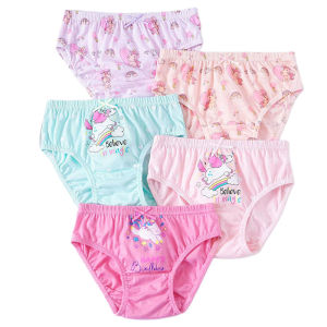 Sanrio | 5 Pcs/Lot Childrens Underpants For Girls Cute Cat HelloKitty Cartoon Girls Panties Cotton Baby Kids Underwear Breathable Briefs