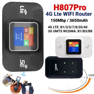 ANENG | H807Pro 4G Lte WIFI Router 150Mbps Wireless Portable Routers With Sim Card Slot 3650mAh Unlock Modem Pocket WiFi Routers For Car