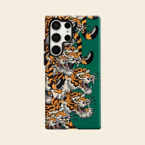 Vintage Tiger Art Luxury Fashion Full Lens Protective Case for Samsung Galaxy S26 S25 S24 A56 A36 Plus Ultra