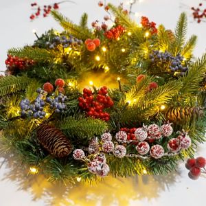 Christmas Wreath Artificial Garland Handmade Christmas Decoration Door Decor DIY Christmas Decorations Set Christmas Decorations For Home Christmas Tree Decoration Package