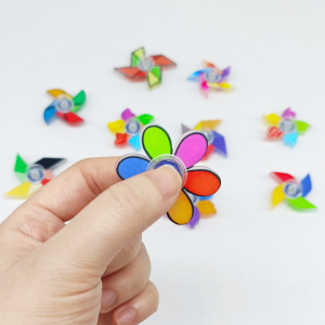 Funy Creative Windmill Fidget Spinner Childrens Birthday Party Baby Shower Wedding Guest New Year Gifts Kindergarten Prizes