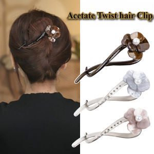 กิ๊บติดผมไข่มุก MODE Korea สำหรับสตรีเครื่องประดับผมดอกไม้แสนสวย