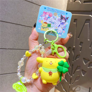 Kawaii Cinnamoroll Flower Language Charm Keychain