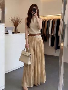 QFN | Elegant & Casual Summer High Waist Vest Skirt Suit