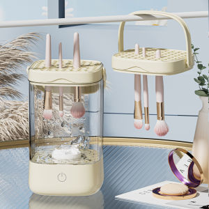 Automatic Electric Makeup Brush Cleaner Tool Quick Dry Non-Damaging to Hair Sponge Cleaning Device Lazy Persons Solution