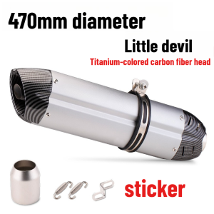 51mm universal motorcycle exhaust system modification muffler For Ducati Monkey MAX NINJA400 GSX250 R3 Devil Tube