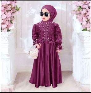 NAGITA KIDS/GAMIS ANAK PEREMPUAN/GAUN PESTA KONDANGAN LEBARAN