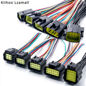 1 2 3 4 6 8 10 12 16Pin Denso Car Sealed Truck Socket Oxygen Sensor Plug Waterproof Electrical Connector Wire Harness With Cable