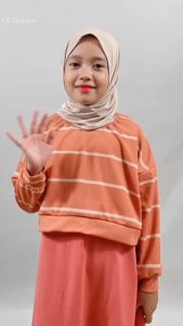 BAJU ANAK PEREMPUAN MARYAM SWEATER DAN GAMIS PANJANG MAXY 2-13 TAHUN CarlinaKIDZ
