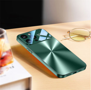 For iPhone 15 14 Plus 11 12 13 Pro Max Case Luxury Laser Large window Soft Silicone Shockproof Phone Cover