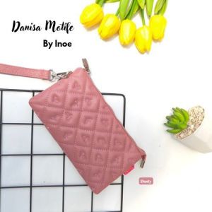 DANISA BORDIR BY INOE Dompet Panjang Muat Handphone Bahan Kulit Waterproof
