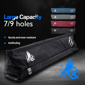 KONLLEN 3x4 4x5 Oxford Cloth Prairie Pool Cue Case High Capacity Billiard Cue Stick Carrying Bag
