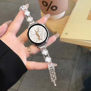 LIANGDAI | Diamond Embedded Four Leaf Clover Elegant Metal Watch Band