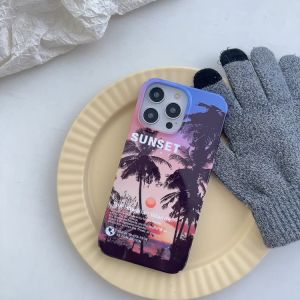 🔥การส่งจากไทย เคสไอโฟน 14Pro max ต้นมะพร้าว Tree แนวโน้ม สำหรับ iPhone 11 12 13Pro 14 11Pro max กรุณารีวิว