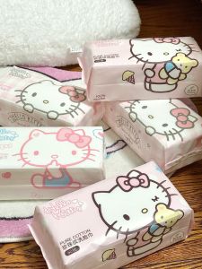 YILI M Dream Kitty Face Cloth Pearl Pattern Soft Cotton Sanitary Napkins Disposable Cleaning Towel Thickened Face Towel Face Cloth