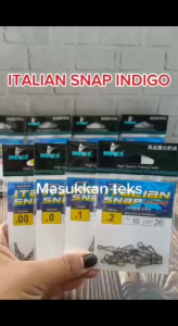 Aksesoris Pancing Peniti Italian Snap Strong Indigo Ready Ukuran 00 - 2 Power Max 9 - 32 Harga Perbungkus