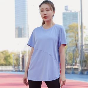 🇲🇾(STOCK KL) FELLO (1PC) Plus Size Women Korean T-Shirt Quick Dry Cool Top Net Premium Running Hiking Gym Zumba Loose Sport Shirt