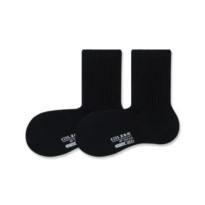 Spring Autumn Kids Cotton Boneless Socks Simple Sports Socks For Boys and Girls Children Black White Gray Casual Mid Tube Socks