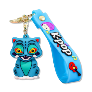 พวงกุญแจตุ๊กตา 3 มิติ อนิเมะ ภาพยนตร์ เคป๊อป นักล่าปีศาจ สาวน้อยน่ารัก ตุ๊กตาเสือ ของเล่นสะสม ของขวัญ