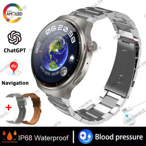 Men Smart Watch HD AMOLED Screen Heart Rate Sleep Monitoring Bluetooth Call Smartwatch Fitness Pedometer Sports Watches AI Voice