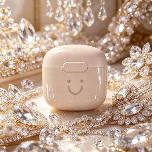 Fashion Cute Smiley Semi‑in‑Ear TWS Wireless Earphones Stereo Sport Earbud For Daily Leisure Entertainment