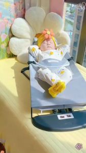 【จัดส่งจากกรุงเทพฯ】0-24เดือน เก้าอี้โยกเด็กแบบพับได้ เปลเด็กแบบสบายอัตโนมัติ เก้าอี้เด็กมัลติฟังก์ชั่นที่สามารถนั่งและนอนได้