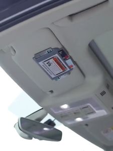 Sunvisor Card Holder Pocket Organizer Storage Clip TNG Parking Ticket Phone Number Display Mutlipurpose Multi-function