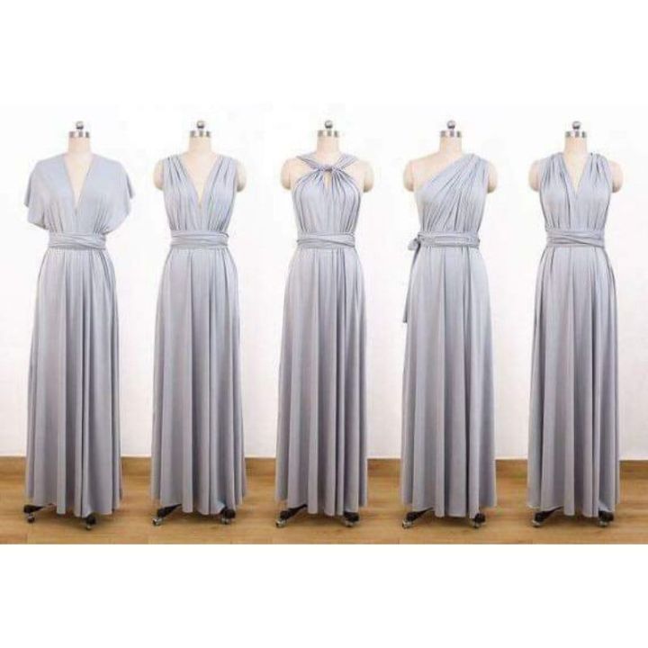 SALE SALE LIGHT GRAY INFINITY DRESS with attached tube
