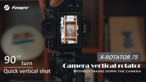 Fotopro X-Rotator 75 Camera Vertical Rotator (Orange Knob)
