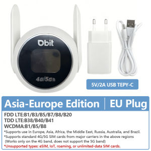 Wi-Fi 6 Smart Display Router 4G LTE Router 300Mbps 4G WiFi Modem Compatible With Nano 5G SIM Card Adaptive WAN/LAN