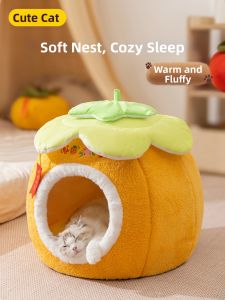 SHENJINGMAO | Tree-hole Style Semi-enclosed Small Dog House for Winter Warmth