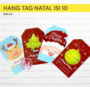 Hang Tag NATAL Isi 25 / Kartu Ucapan Natal Merry Christmas