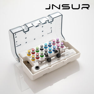 JNSUR Implant Torque Screwdrivers Dental Implant Restoration Tool Kit Box Dental Universal Wrench 10-70NCM Dentist Tools Supply