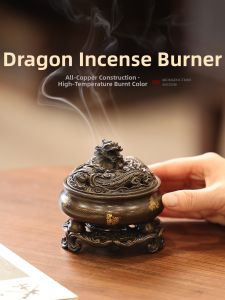 Gilded Vintage Pure Copper Incense Burner