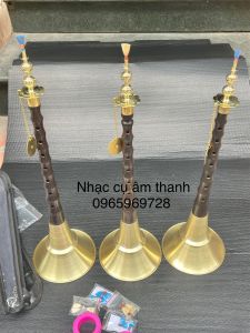 Kèn đám ma gỗ mun dọc dài 31cm