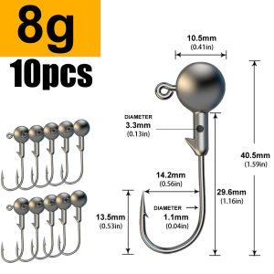 Lurestiker 1g 2g 3g -28g All Kinds of Jig Head Fishhooks for Soft Lure Baits Worm Sharp Carbon Steel Fishing Accessories