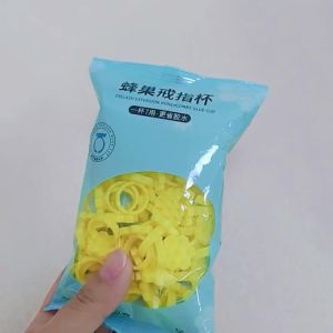 50 Chiếc Nhẫn Keo Nối Mi Tổ Ong 7 Lỗ Dùng Một Lần Cốc Giữ Keo Nối Mi Giá Đỡ Ngón Tay Để Tiết Kiệm Keo Và Dụng Cụ