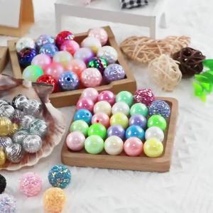 20pcs 14/16/20mm Colored Rhinestone Acrylic Beads For Jewelry DIY Bracelet Necklace Backpack Earrings Charm Handmade Accessories