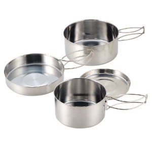 SHANNAIER | Stainless Steel Folding Outdoor Tableware 4pcs Set