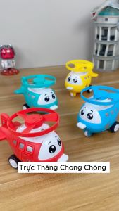 Trực Thăng Chong Chóng Chuồn ChuồnMáy Bay Hoạt Hình Dễ Thương Cất Cánh Khi Va Chạm